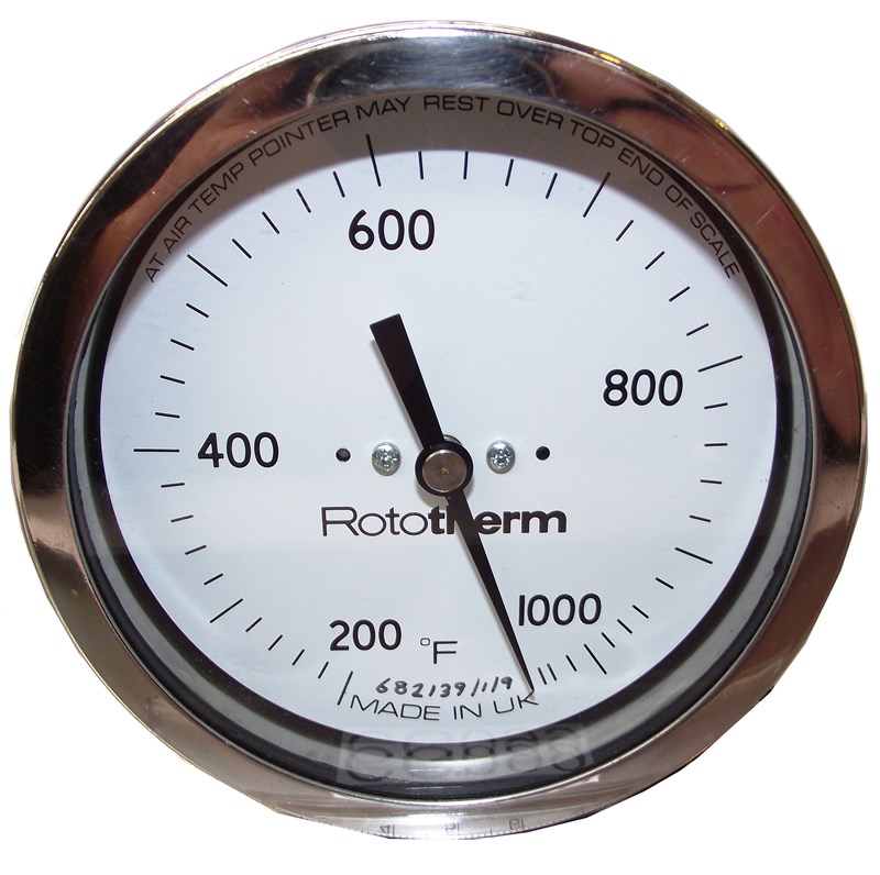 Thermometer 100mm Dial 200-1050°F 